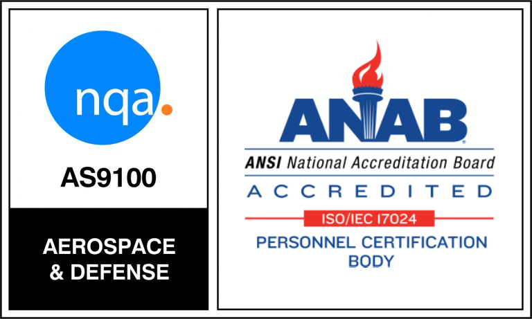 ISO Certified & ANAB Accredited